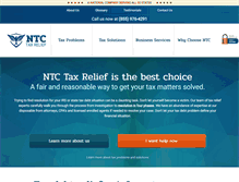 Tablet Screenshot of ntctaxrelief.com